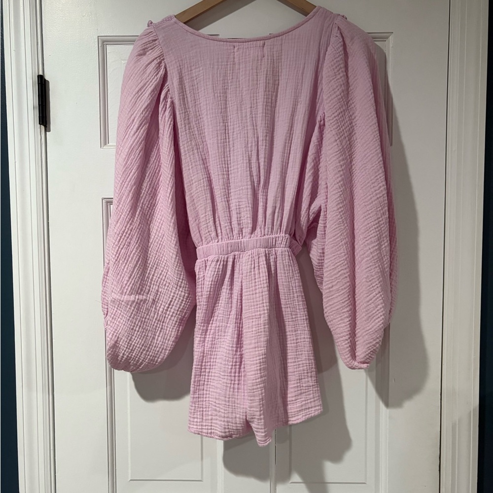 BUCKETLIST Lavender Ruffled Romper - Picture 4 of 5